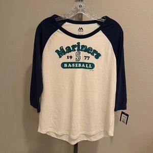 NWT Majestic Seattle Mariners Baseball women’s size medium tshirt